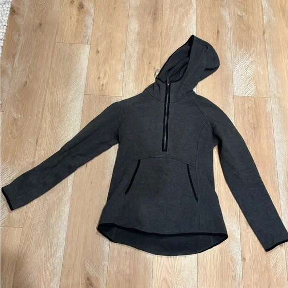 Lululemon Gray Fleece Hoodie​ - Picture 2 of 3